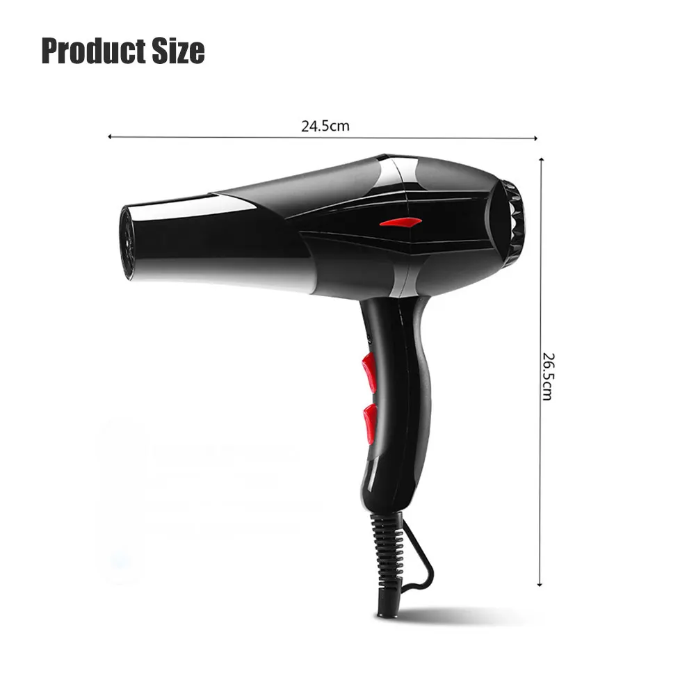 

100-240V Professional 2000W Hair Dryer Strong Power Barber Salon Styling Tools Hot/Cold Air Blow Dryer 2 Speed Adjustment