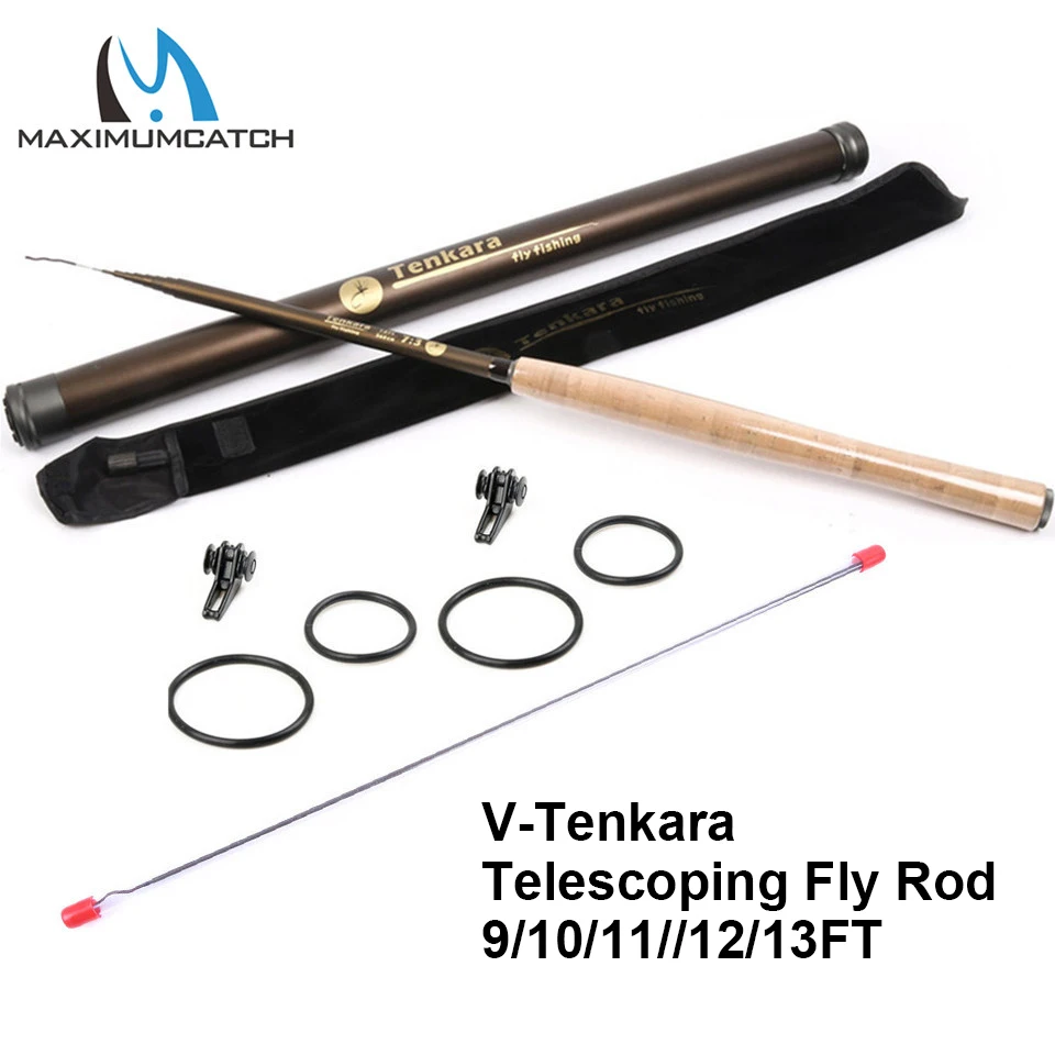 Maximumcatch телескопическая удилище Tenkara Fly стержень 9/10/11/12/13FT Tenkara удилище с Крюк Хранители телескопическая удочка