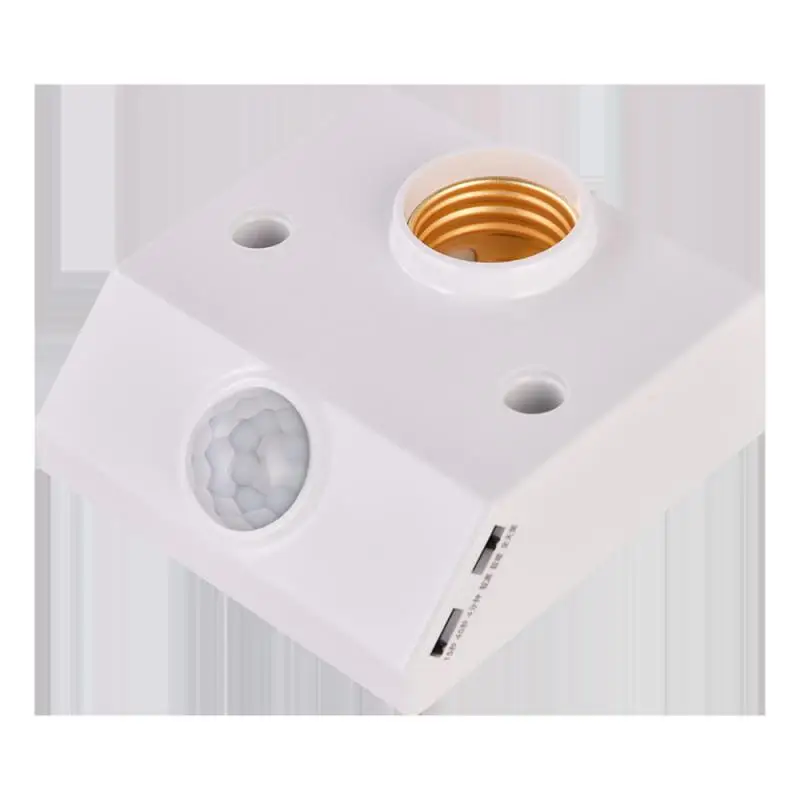 

E27 Motion Sensor Lamp Holder AC100-265V PIR Infrared Sensor Switch Automatic Light Bulb Human Body Induction Lamp Holder