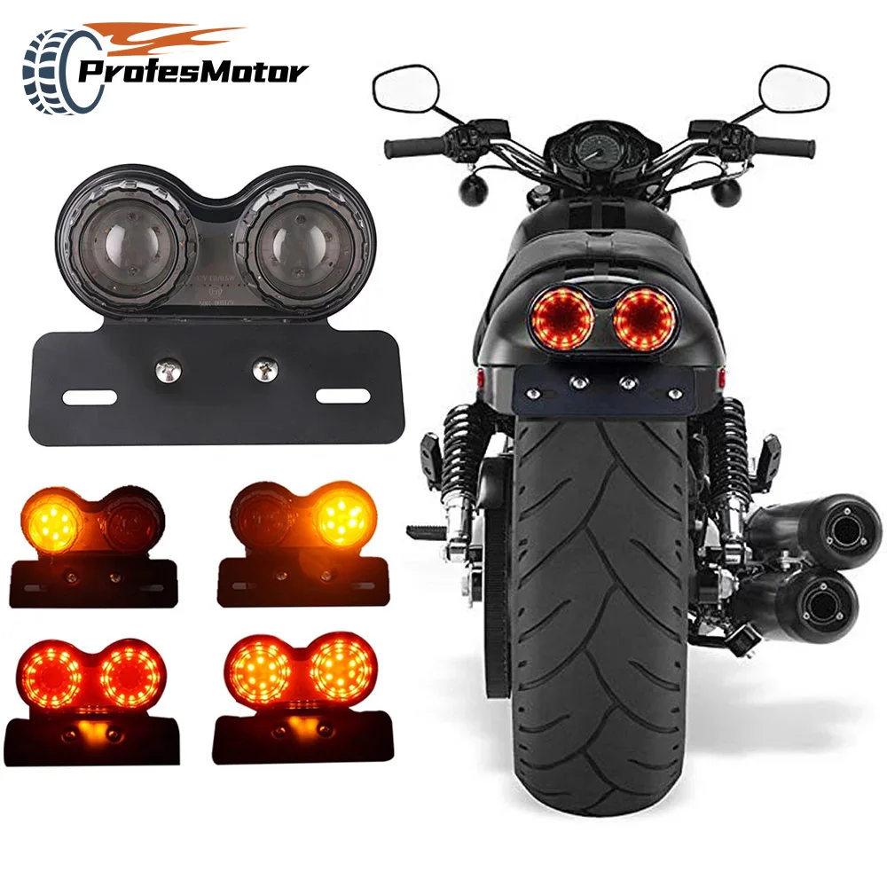 Универсасветильник сигнал для мотоцикла 12 В двойной фонасветильник задняя