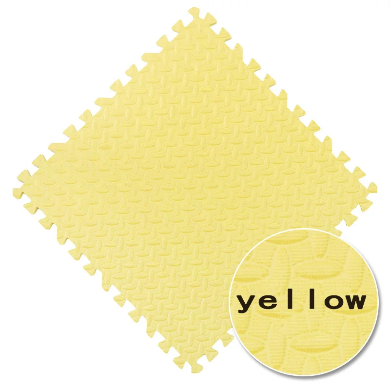 yellow Пенопластовый коврик для детей, Детский коврик из пенопласта, однотонный ковер для гостиной, спальни, безвкусная Защита окружающей среды - Цвет: yellow