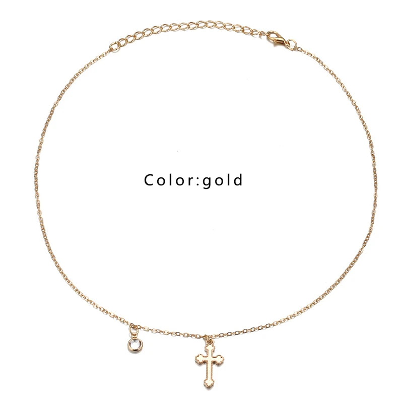 Женское Ожерелье-цепочка с подвеской золотистого цвета | Украшения и аксессуары