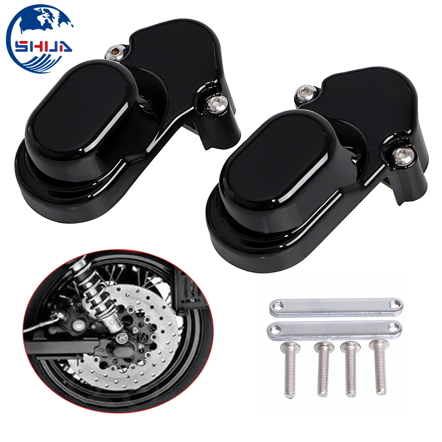 2 шт. Черная задняя рамка крышки осей комплект для Harley Sportster 1200 883 XL883C XL883L XL1200C XL1200CX