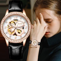 fashion womens watches top brand luxruy sunkta automatic watch women waterproof sport clock ladies leather business wrist watch