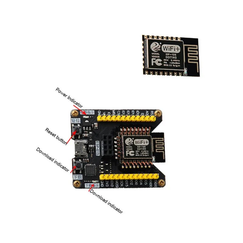 

Фонарик с программной прошивкой ESP-12E + ESP8266, обновление кода, скачиватель для беспроводного модуля ESP-12F