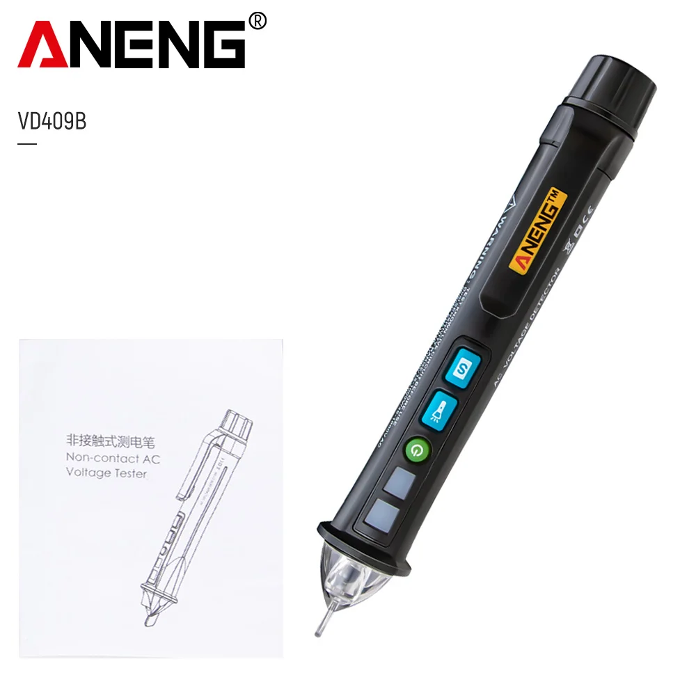 

12V-1000v VD409B Crcuit Breaker Finder LED Tester Non-Contact AC Voltage Detector Tester Meter Pen Wire Tracker Scanmarker