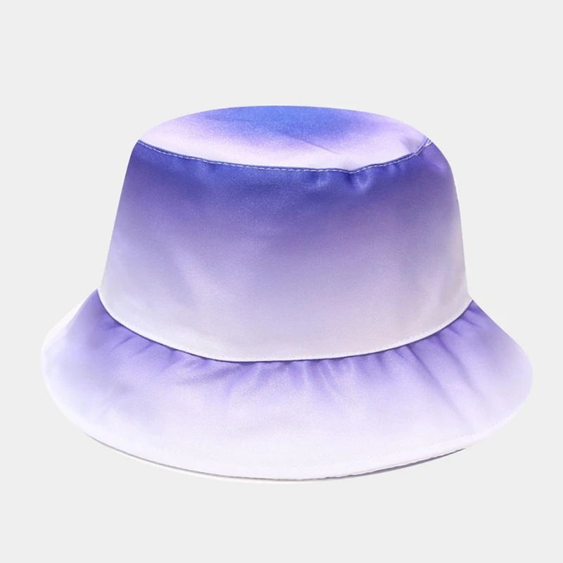 

Fisherman Cap Colorful Bob Hat Gradient Bucket Hat Hip Hop Wide Brim Unisex Girls Boys Candy Colors Sun Protection