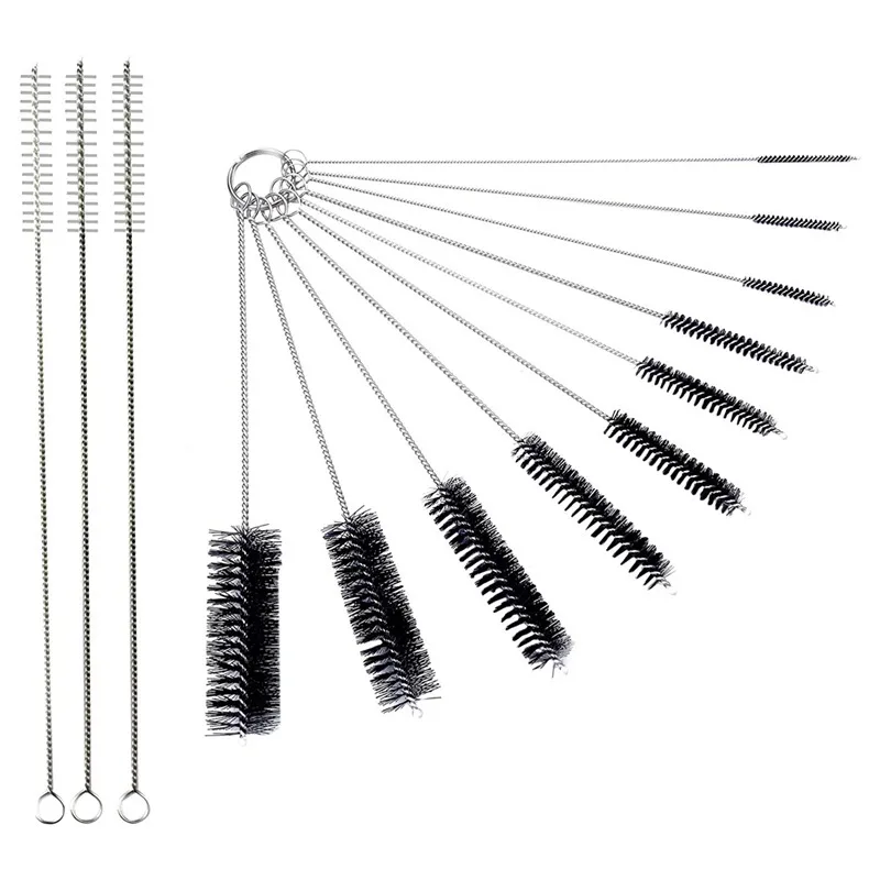 Нейлоновая щетка для чистки набор из 10 бутылки трубки банки и большинства узких