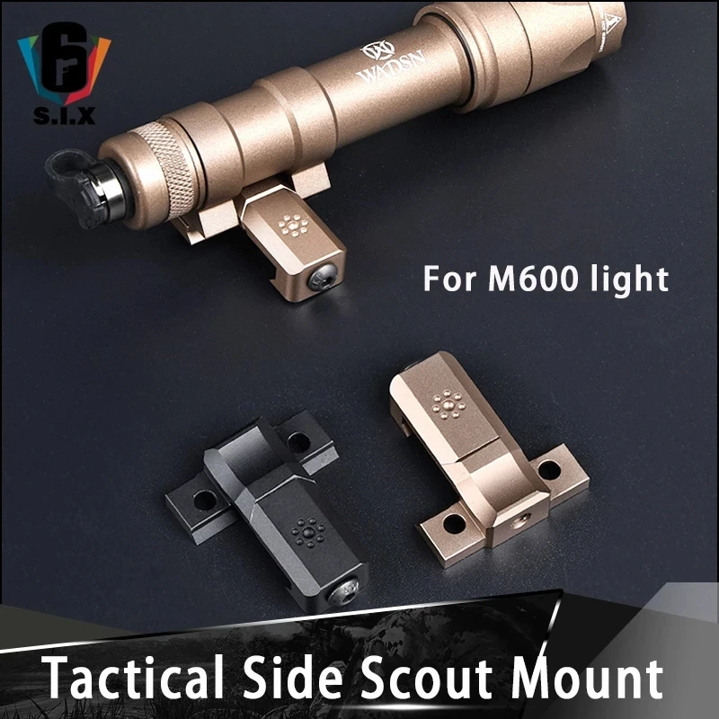 Держатель тактического фонаря рельсовый Пикатинни 20 мм для Surefir Airsoft M300 M600 M600DF Scout