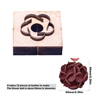 2 36inch flower ball leather cutting dies leather die cut diy leather cutting mold can be used for leather cloth