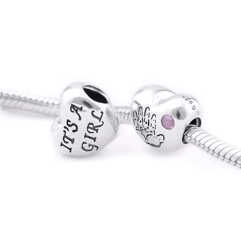 CKK Подходит для Pandora Подвески из Браслеты 925 пробы серебро маленьких девочек