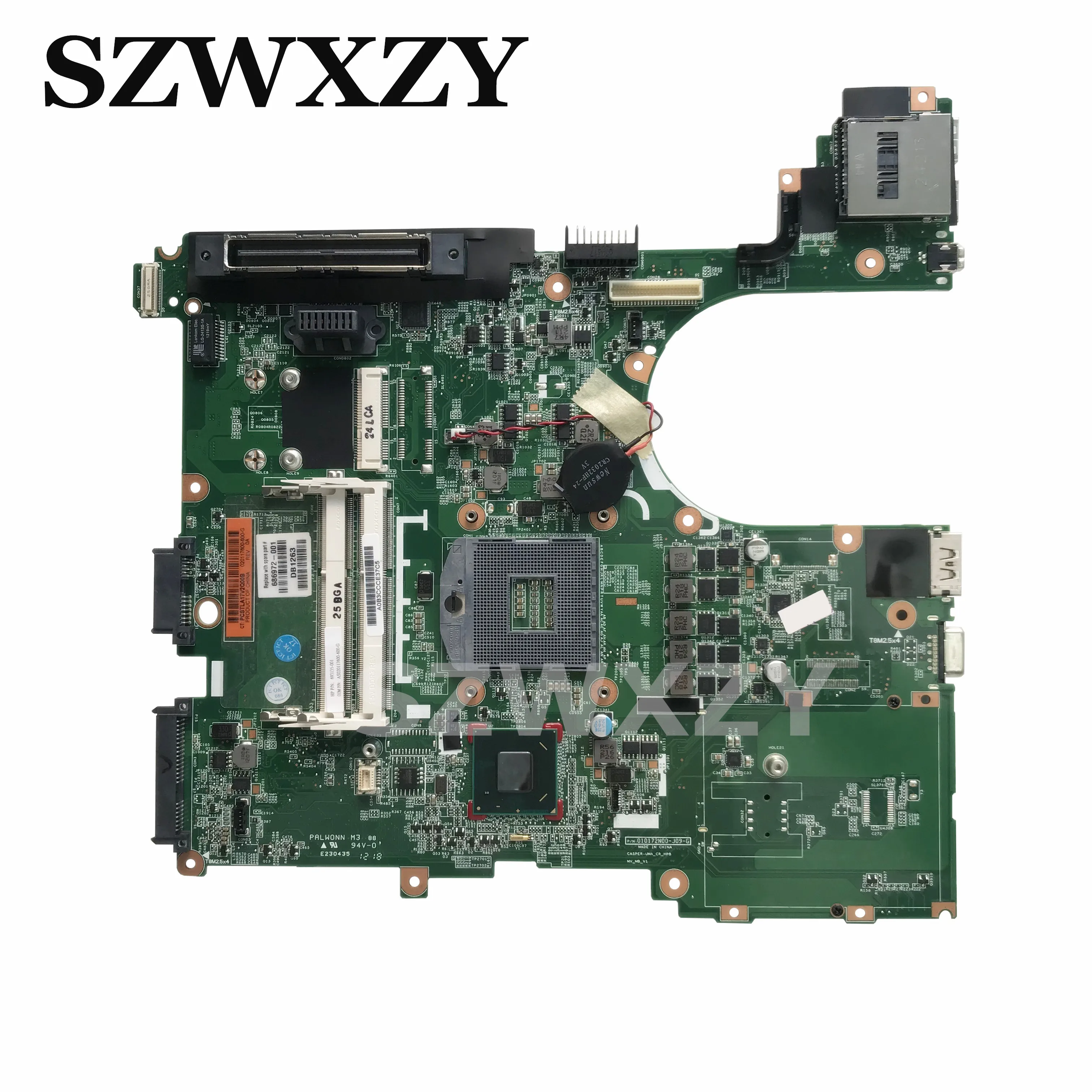 686972 001 материнская плата для ноутбука HP ProBook 6570b 501 601 HM76 DDR3|Материнские платы