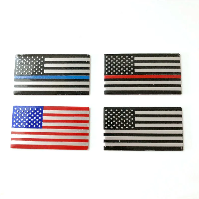 

Automobile Motorcycle Exterior Accessories United States Of America USA National Flag Aluminum Alloy Car Stickers 8.2X4.5cm