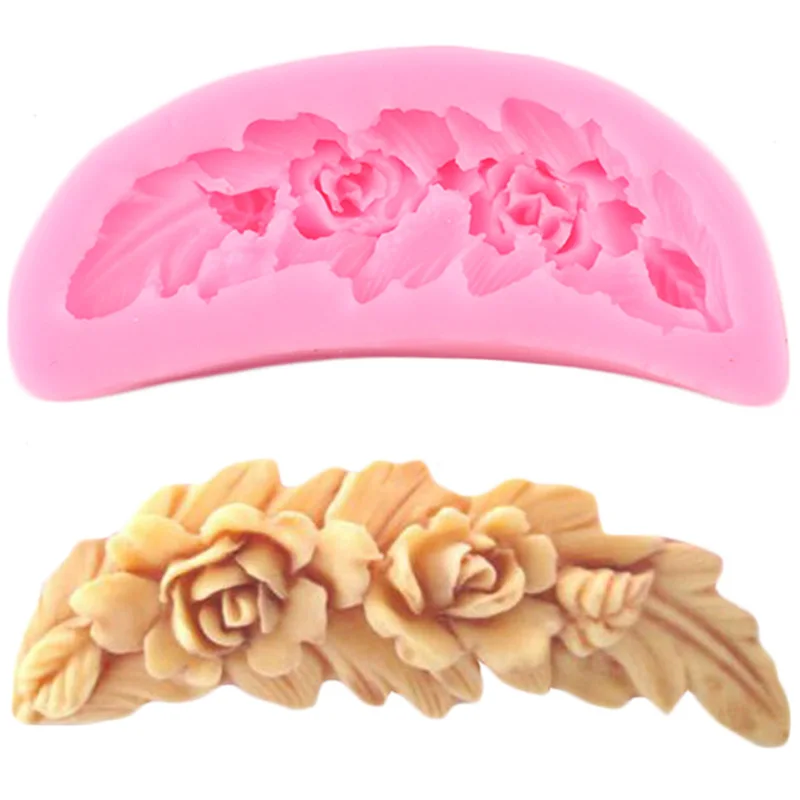 Силиконовая форма в виде Розы инструменты для украшения свадебного торта