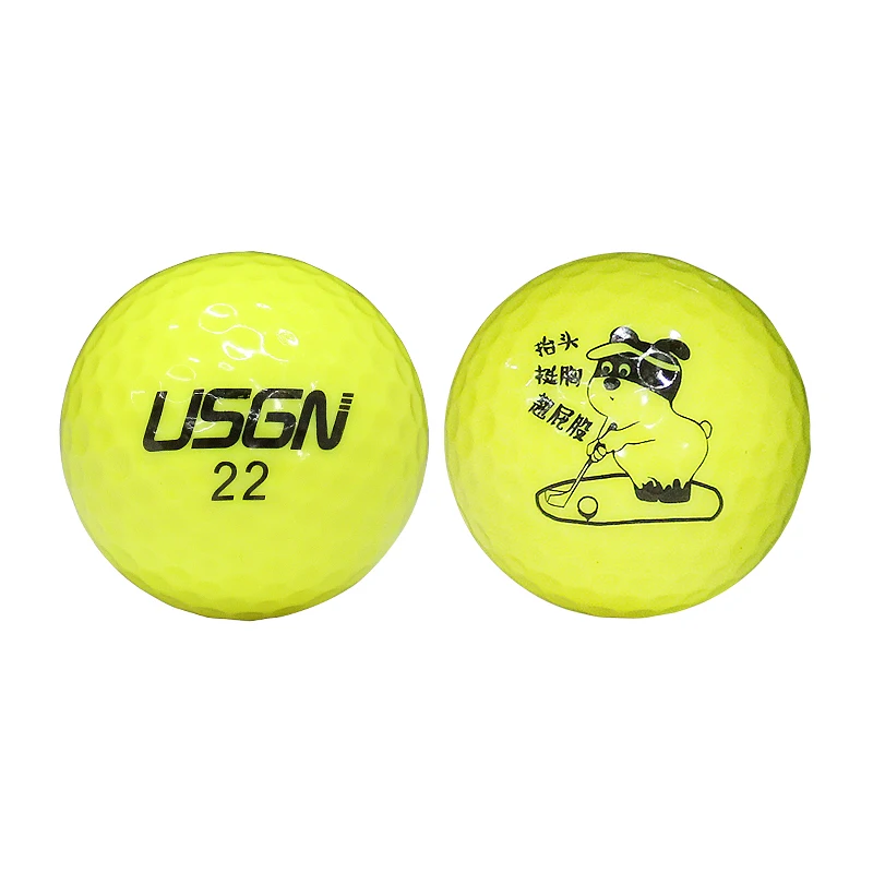 USGN красочные мячи для гольфа 2 слоя игровые китайский подарок Прямая поставка