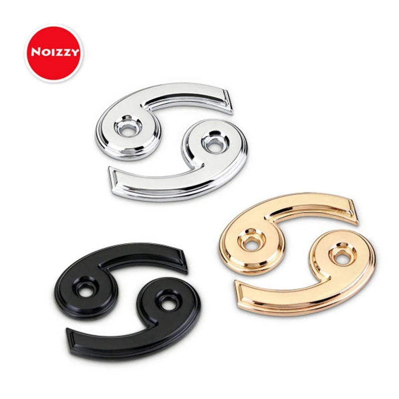 Noizzy Рак логотип Автомобиль Мотоцикл авто эмблема наклейка значок черный хром