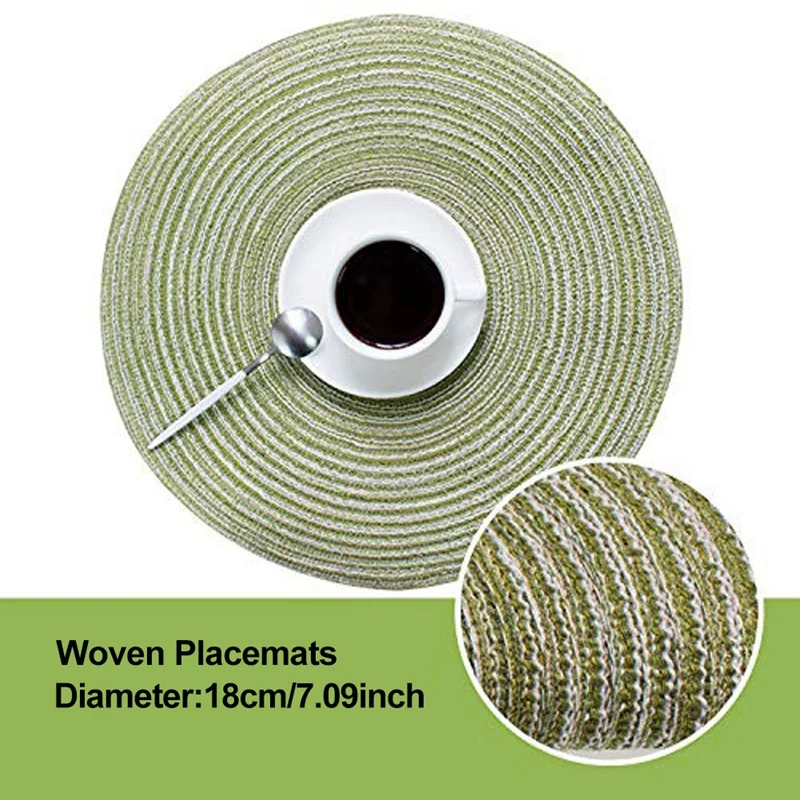 

4 Pieces of Placemats Heat-Resistant Non-Slip Anti-Scald Washable Placemats