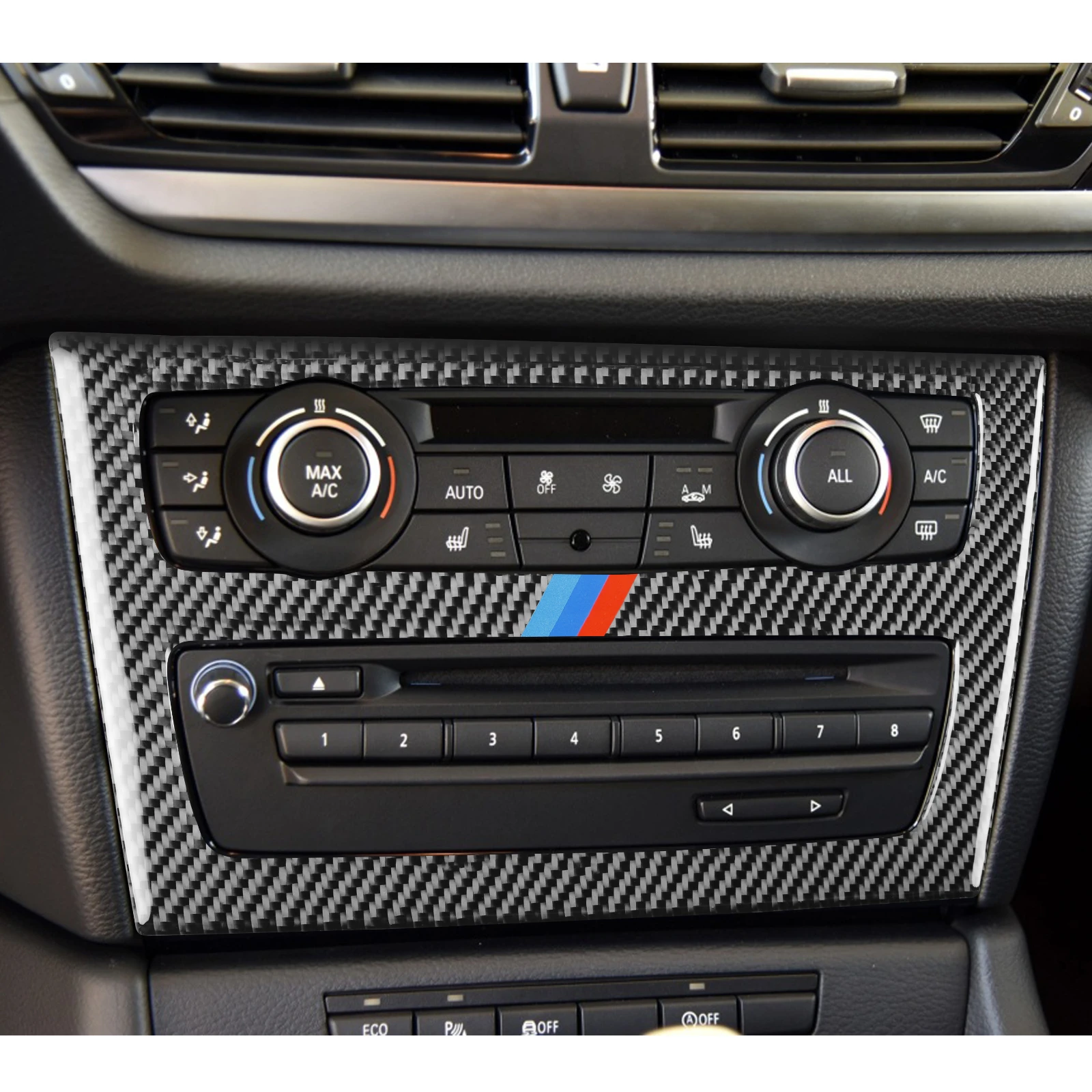 

It Is Suitable For BMW Central Control Air Conditioning Panel Decorative Frame BMW E84 The Carbon Fiber Old X1 (11-15)