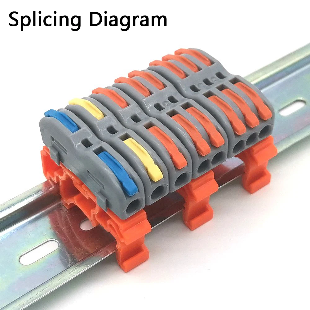 Mini Fast Wire Cable Connectors Universal Compact Conductor Spring Splicing Wiring Connector Push-in Terminal Block P421 F12