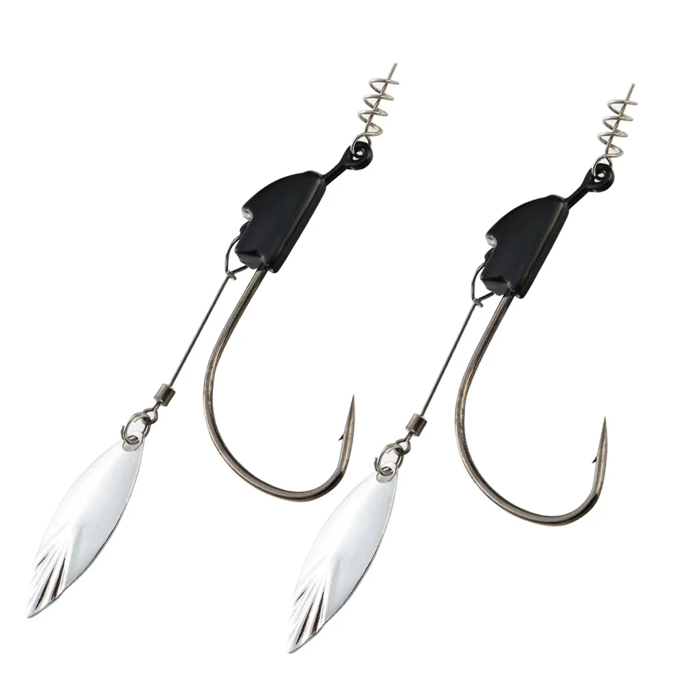 4 шт. Утяжеленный крючок Спиннер с поворотным замком пружинный Superline плавающая