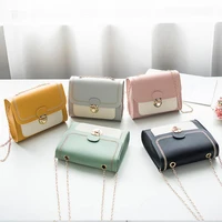 2021 womens brand shoulder bag pu leather simplicity fashion mini casual chain crossbody bags girl mobile phone shopper handbag