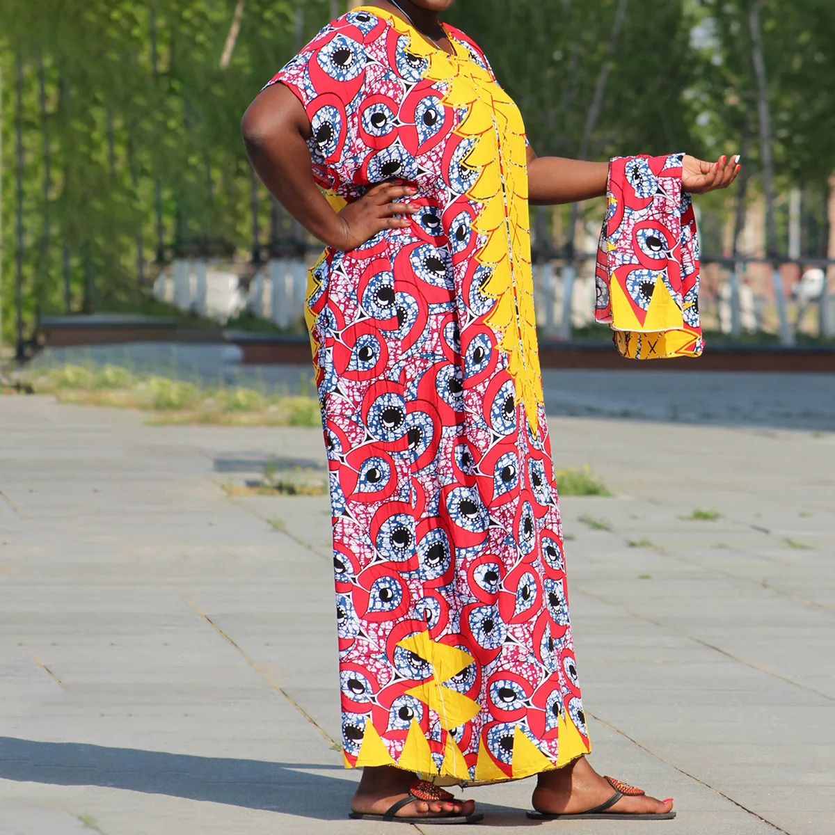 Комплект из обуви в африканском стиле платья для женщин 2021 летний комплект