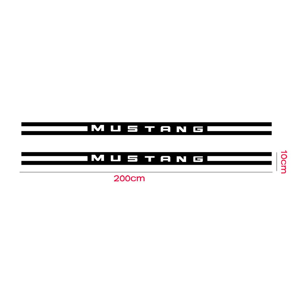 2 шт. виниловые наклейки на дверь и боковые полосы для Ford Mustang 2009-2020 GT Shelby |