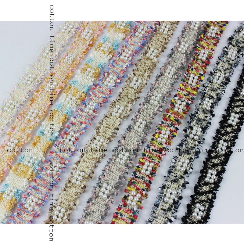 Твидовая отделка из бисера ширина 3 см|Кружево| |