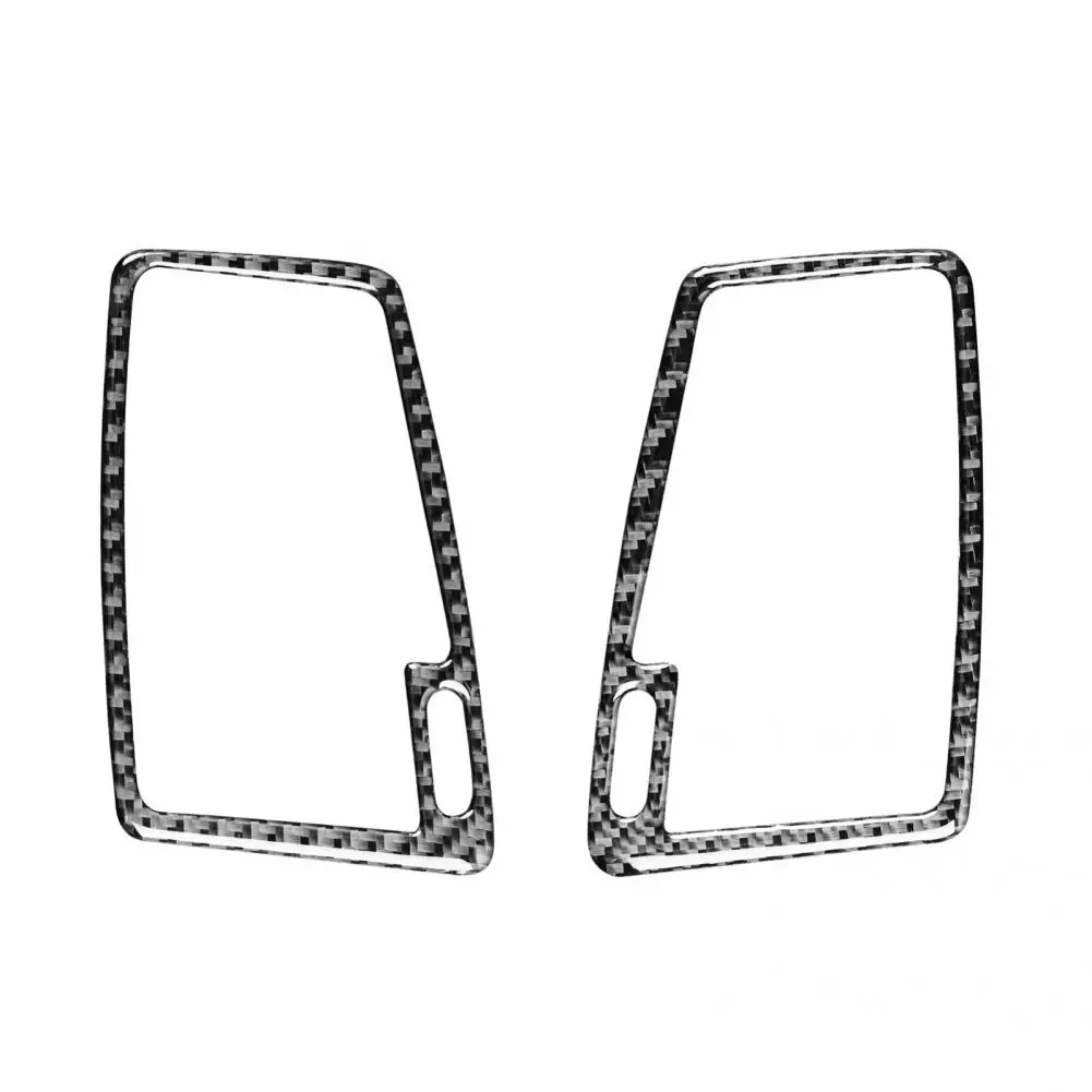 

UV-proof 2Pcs Exquisite Left Right Side Dashboard Air Vent Frame Trim Carbon Fiber Air Outlet Trim Cover Heat-resistant