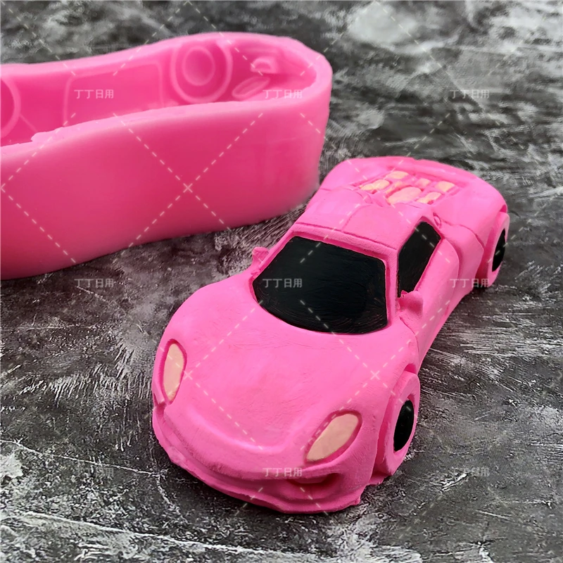 Силиконовая 3D формочка для торта в виде спортивной машинки желе шоколада