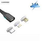 CANDYEIC USB C зарядные устройства Магнитный кабель для Samsung Galaxy XCOVER FIELDPRO C кабель Type C магнитное зарядное устройство