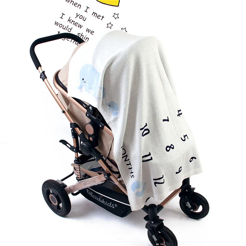 Хлопковое трикотажное одеяло для новорожденных 100 см|Одеяла и пеленки| |