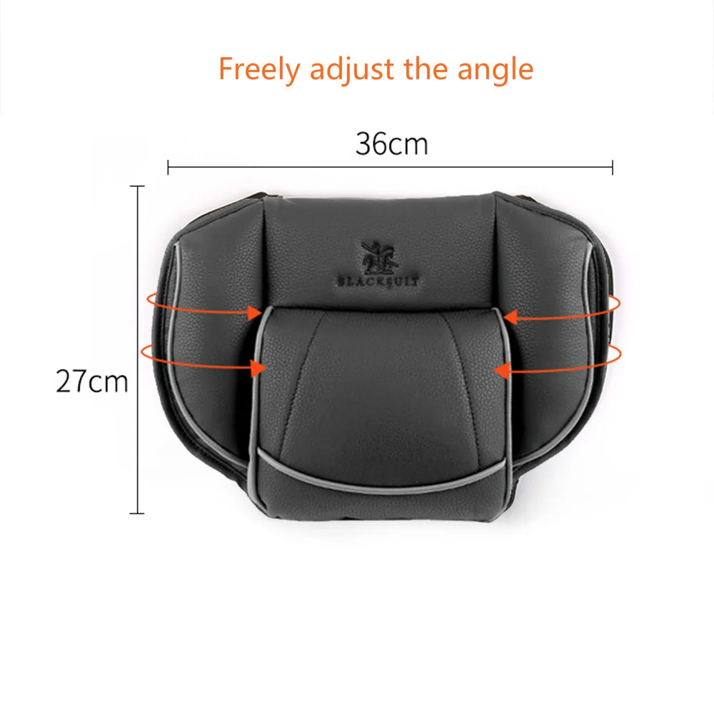 

Angle Car Headrest Car Adjustable Leather Pillow S-class Maybach Neck Protector Cushion Seat Headrest Restraint FIt Most Car
