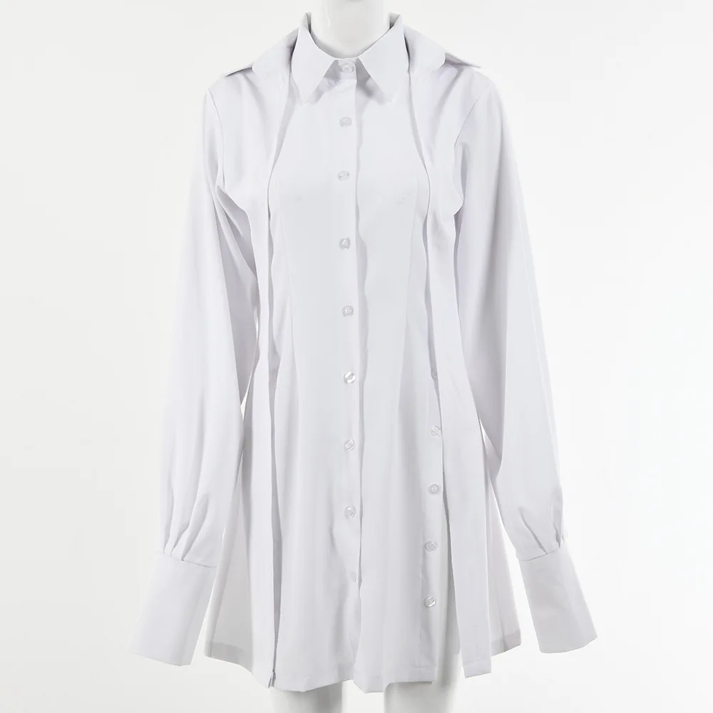 

Dress Shirt Woman 2021 Sexy White Black Dress Boho Bodycon Summer Streetwear Elegant Female Party Bandage Midi Jumpsuit