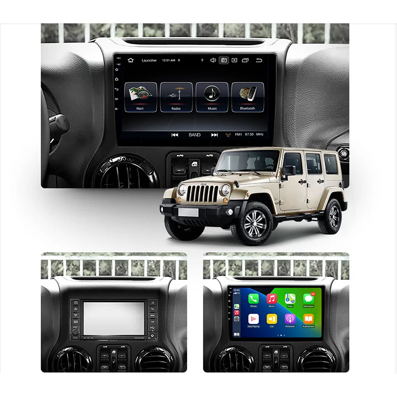 peerce for jeep wrangler 3 jk 2010 2018 android 10 rds car radio multimedia video player navigation android no 2din 2 din dvd free global shipping