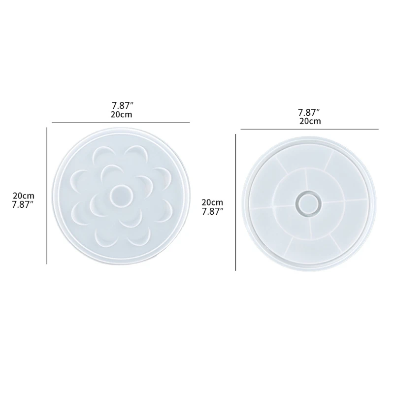 

1 Set Round Eyelash Storage Box Epoxy Resin Mold with Lid Eyelashes Holder Display Case Casting DIY Craft Silicone Mould