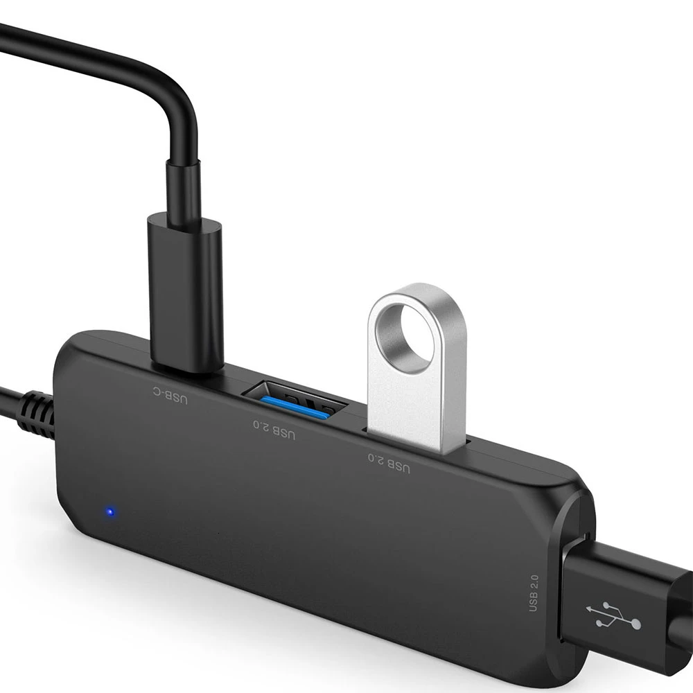 CHYI 4 порта Usb c Type C 3 1 концентраторы 2 0 многопортовые s порты сплиттер хаб мини