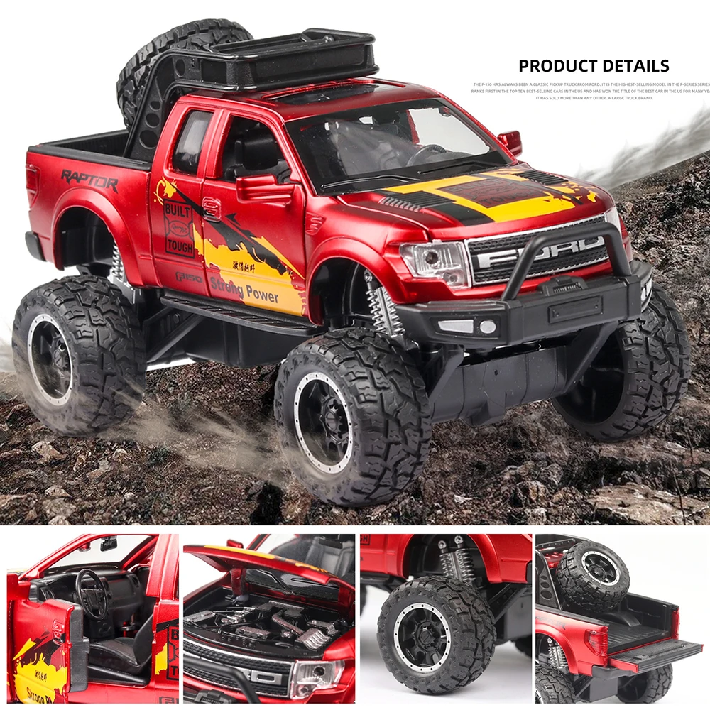 1:32 автомобилей горячая модель колеса автомобиля Ford Raptor 150 металлический корпус