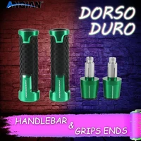 logo whit dorsoduro for aprilia dorsoduro 750 1200 motorcycle cnc handlebar grips and handlebar grips ends accessories