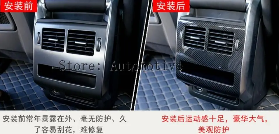 Стильная рамка из углеродного волокна для Landrover Range Rover Sport RR 2014-2017 задний ряд