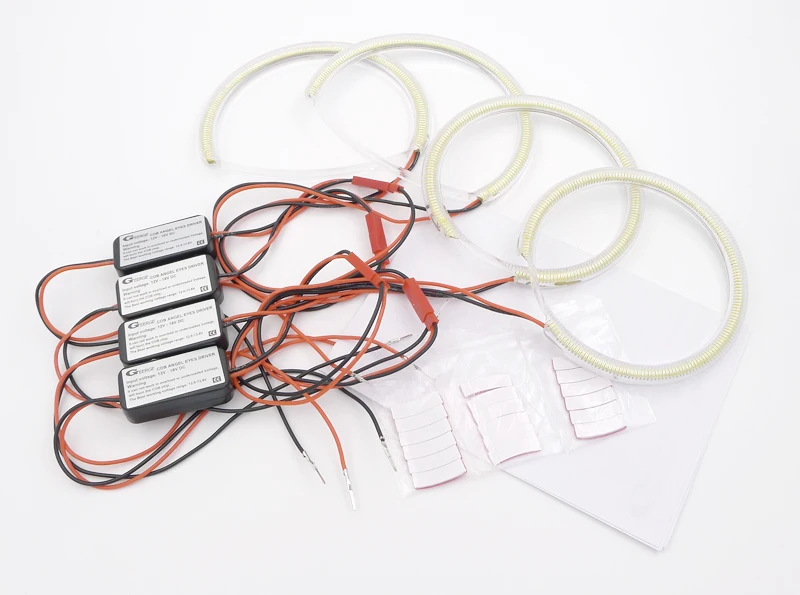 Отличный ультра яркий COB комплект светодиодов глаза ангела halo rings Дневной