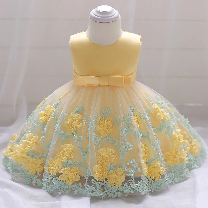 Summer children's clothing petal girl wedding party dress clothes first communion kids ball gown costume vestido | Свадьбы и