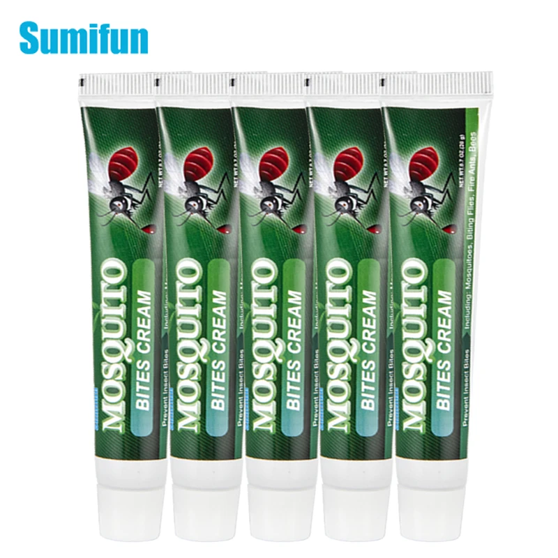 

5pcs Sumifun Mint Mosquito Repellent Ointment Prevent Insect Bites Cooling Cream Skin Anti Itching Summer Medical Plaster