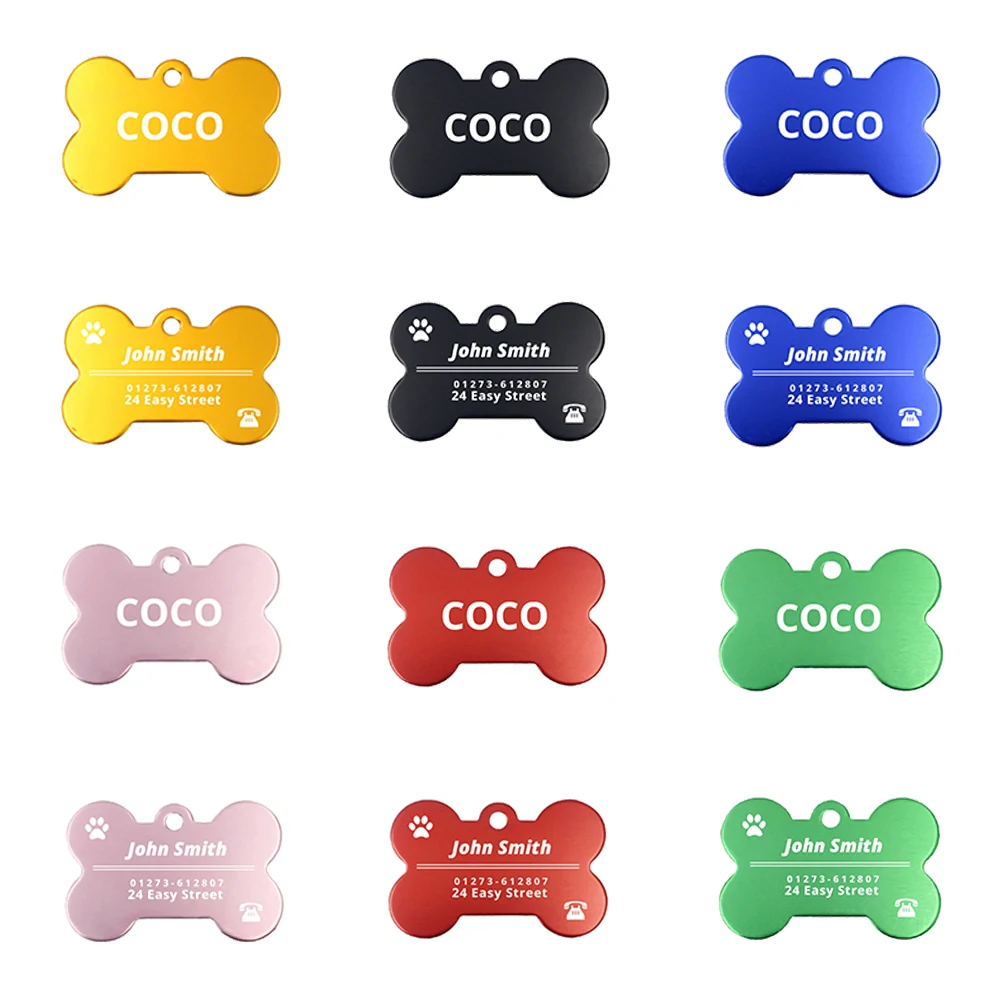 Персонализированная идентификационная бирка для собак ярлыки в форме кота на