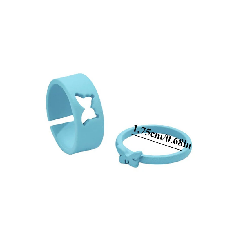 

Couple Rings Plating Alloy Ring Popular Butterfly Fashion Jewelry 2-piece Set Alloy Butterfly Ring Western Style Finger Jewelry