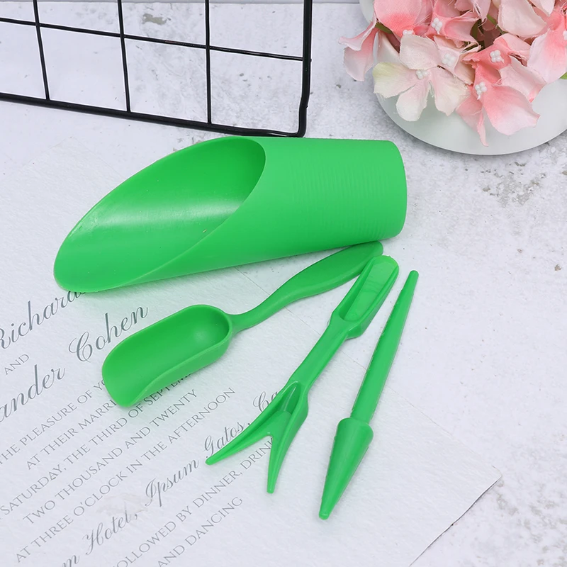 

4pcs Garden Planter Kit DIY Accessories Sowing Succulents Transplant Seedlings Planted Tool Bonsai Fertilizer Drilling Device