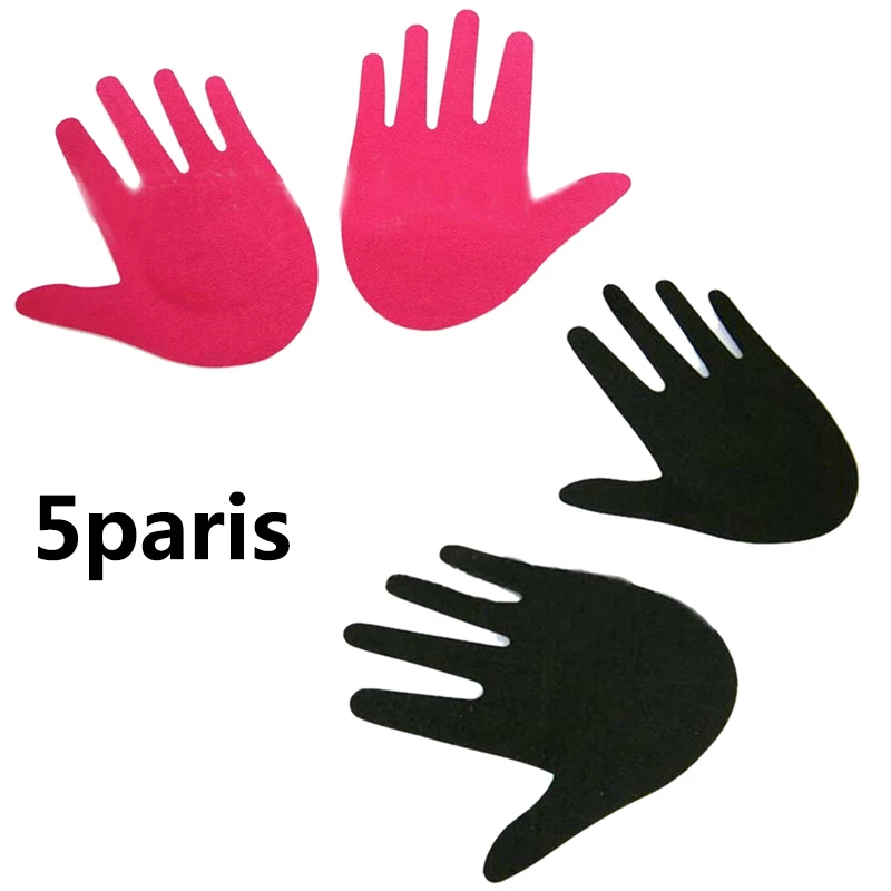 

5 Pair Invisible Women Hand Shape Bra Pads Adhesive Nipple Covers Body Breasts Stickers Disposable Nipple Cover Bra Accessories