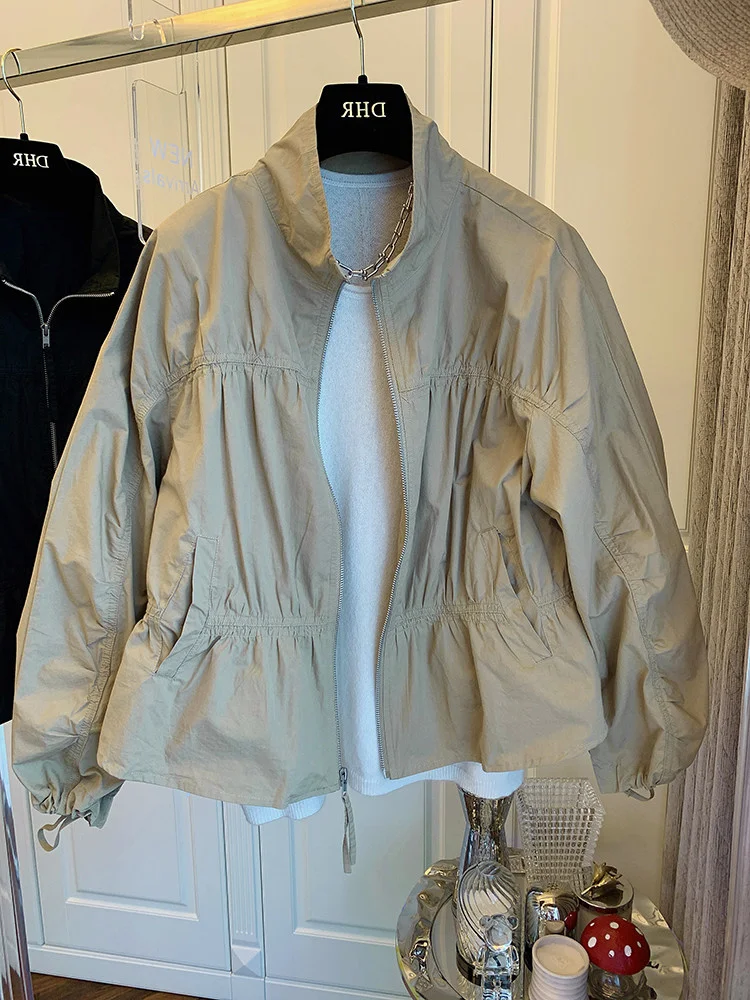 

Women's Clothing Coat Autumn And Winter Korean Fishtail Swing Coat Cardigan Windbreaker