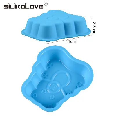 random color 147 SILIKOLOVE мини-силиконовая форма для торта Формы для выпечки миски Детские Хлеб пироги буханка антипригарный силиконовый Плесень лотки для выпечки кастрюли - Цвет: random color 147