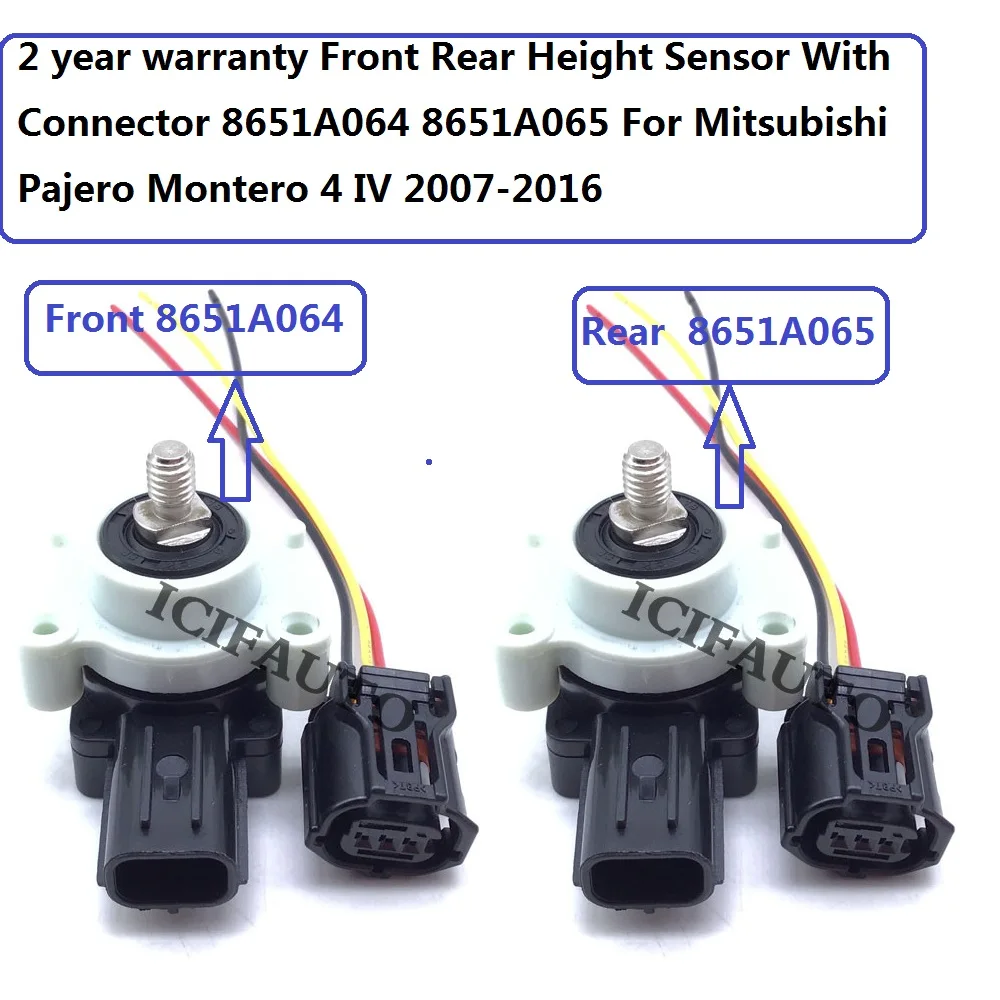 Датчик высоты и разъем 8651A064 / 8651A065 для Mitsubishi Pajero Montero 4 IV 2007 2016 2 года